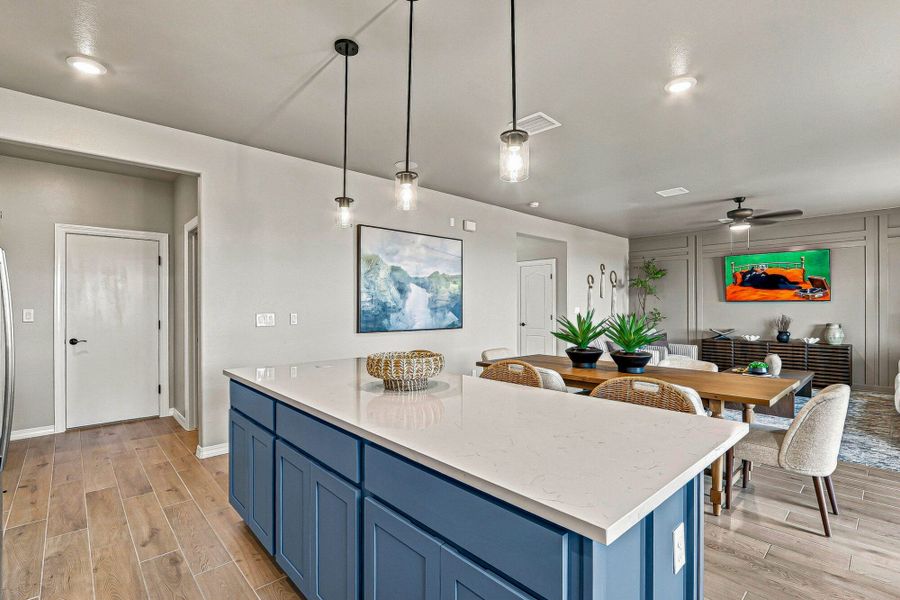 Furnished interior view inside a new home in Paseos Del Este, Horizon City (Image 21).