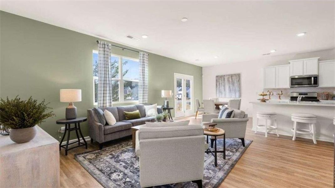 Furnished interior view inside a new home in Poplar Preserve, Newnan (Image 13).