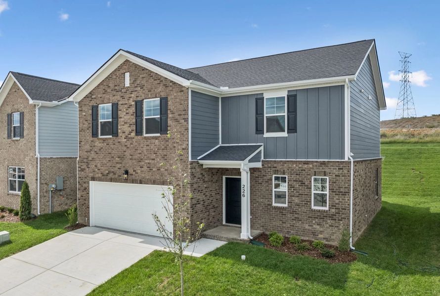 Front exterior of a home in the Cades Bluff community, located in Lebanon, TN (Image 1).