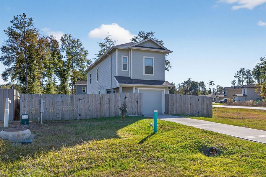 Exterior details and patio area of a home in , Cleveland (Image 2). Exterior details and patio area of a home in , Cleveland (Image 2).