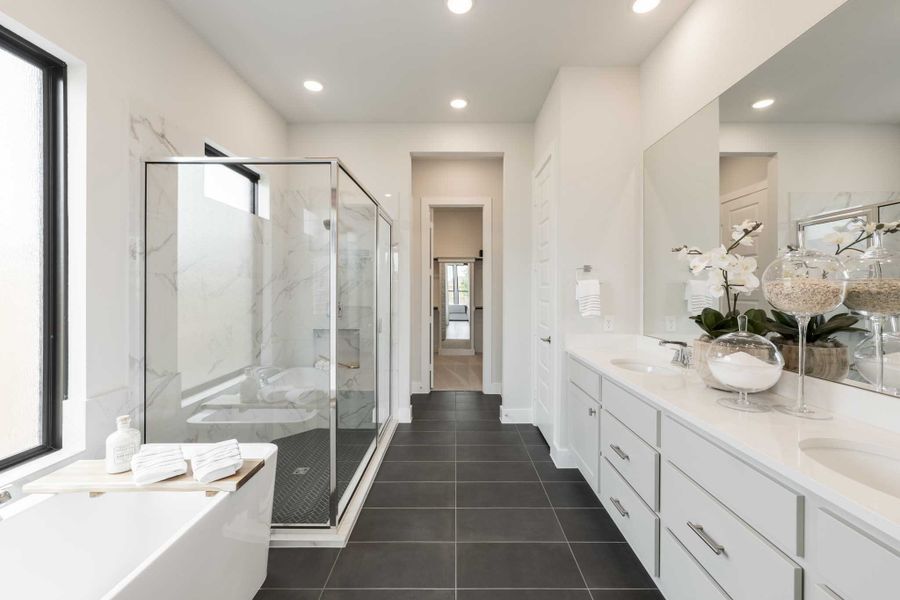 Representative furnished interior of a home built from the Goldeneye by Tri Pointe Homes in Tompkins Reserve, Katy (Image 28). Representative furnished interior of a home built from the Goldeneye by Tri Pointe Homes in Tompkins Reserve, Katy (Image 28).