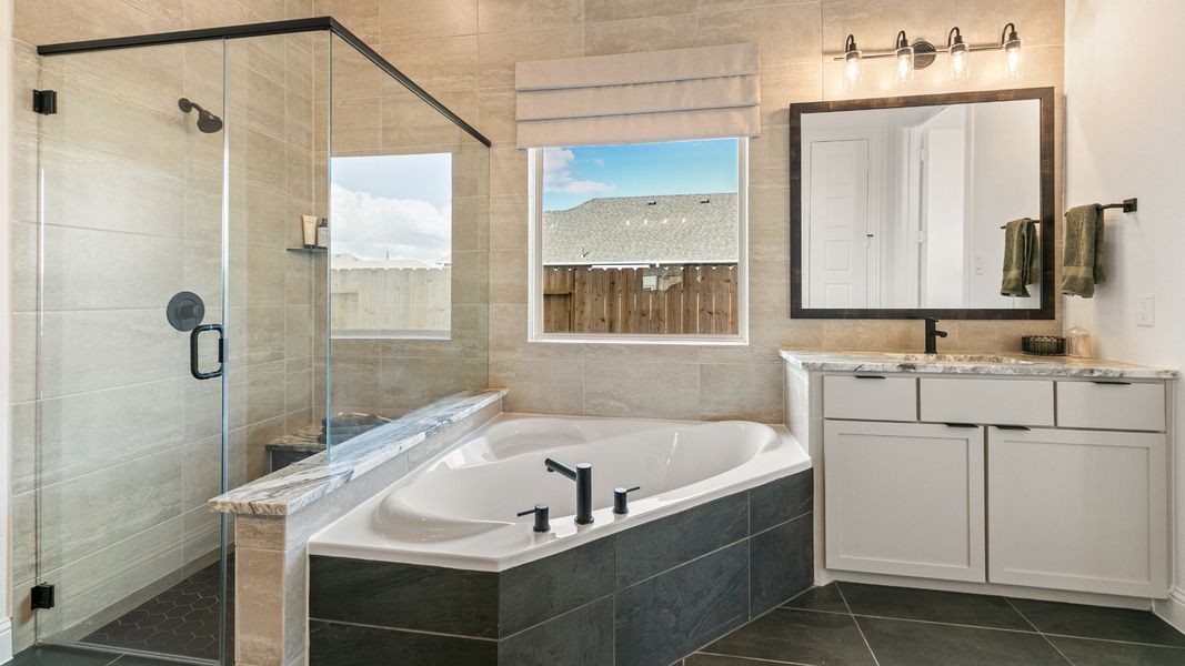 Representative furnished interior of a home built from the Rosewood by DRB Homes in Azalea, Pattison (Image 16).