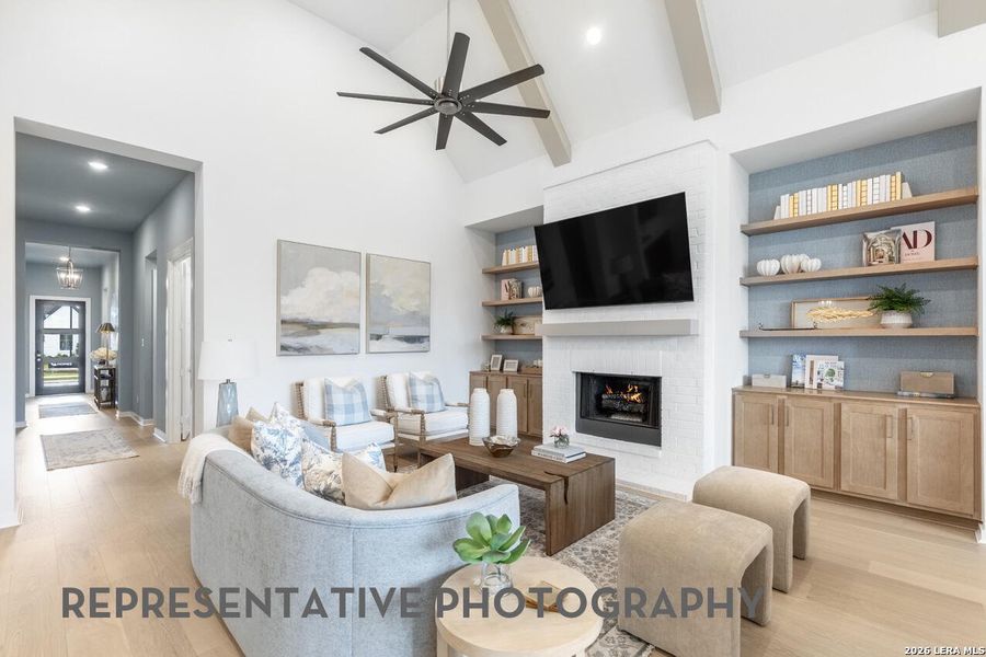 Furnished interior view inside a new home in The Ranches at Creekside, Boerne (Image 40).