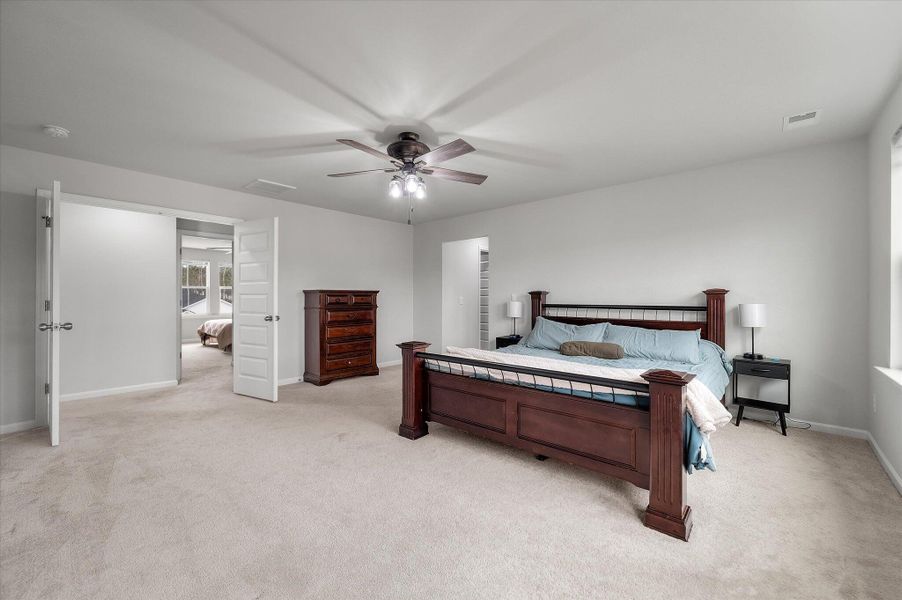 Furnished interior view inside a new home in Limehouse Village: Arbor Series, Summerville (Image 28). Furnished interior view inside a new home in Limehouse Village: Arbor Series, Summerville (Image 28).