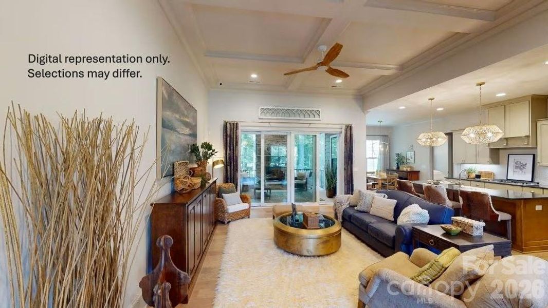 Furnished interior view inside a new home in Cordera, Concord (Image 5).