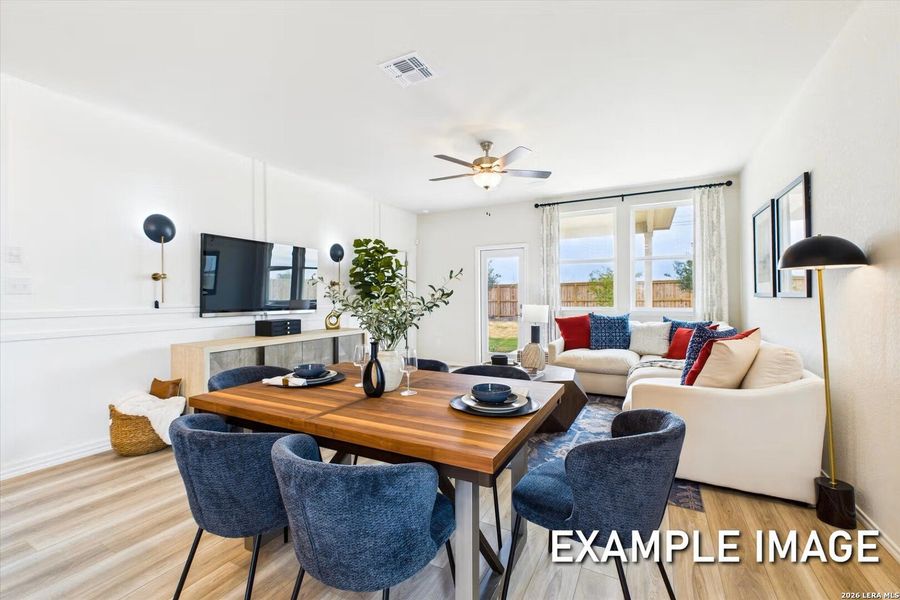 Furnished interior view inside a new home in Applewhite Meadows, San Antonio (Image 8).