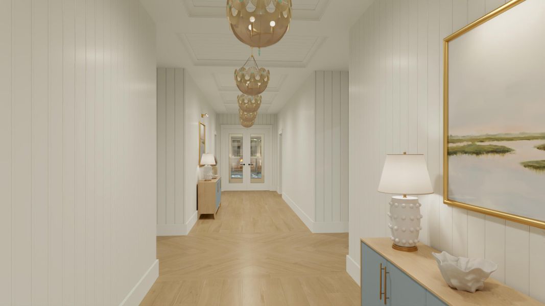 Furnished interior view inside a new home in Horizons at Carnes Crossroads | 55+: Cottage Collection, Summerville (Image 13).