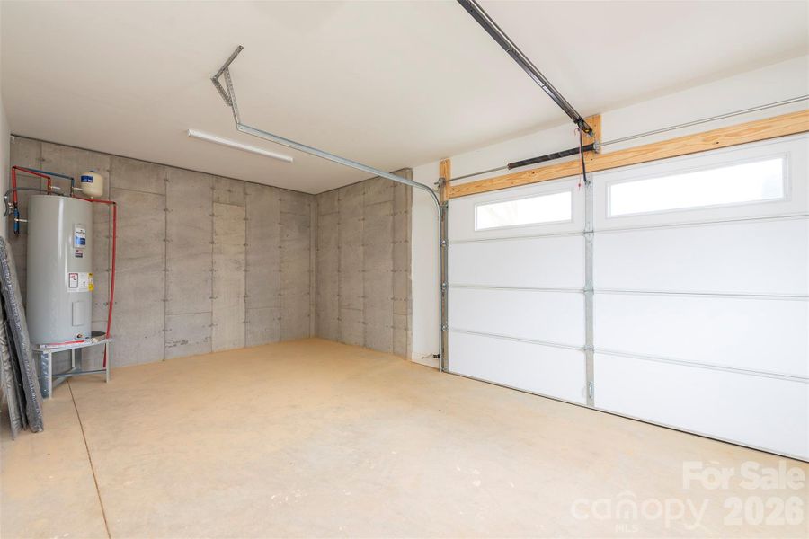 One car garage with plenty of storage