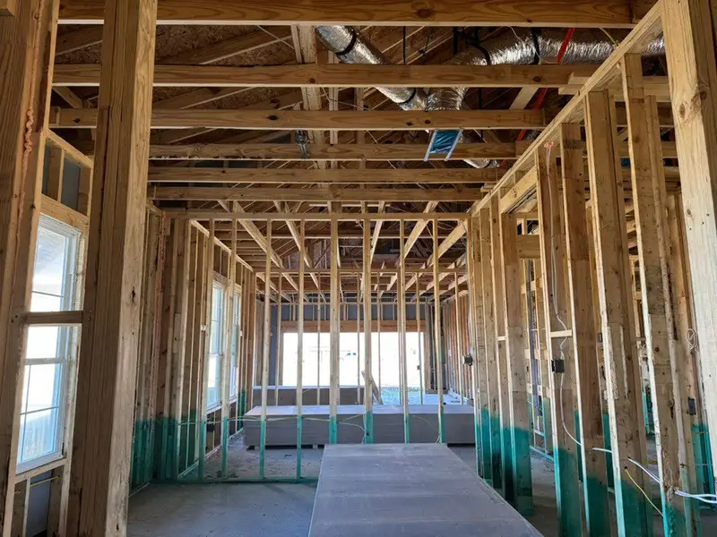 In-progress construction of a new home in Rocky Top, Krum, TX (Image 6).
