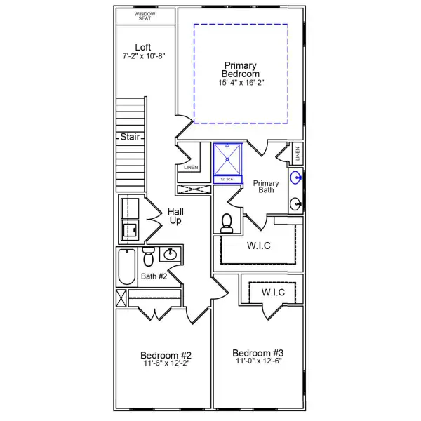 2D floor plan layout of this home in Sweetbrier, Durham, NC (Image 3).