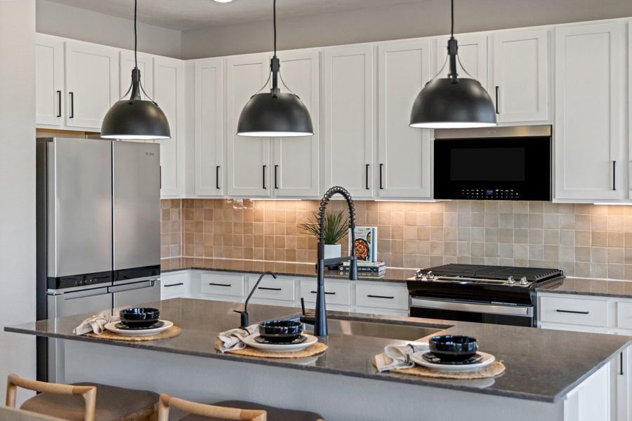 Representative furnished interior of a home built from the 2444 Modeled by KB Home in Madera Preserve, New Caney (Image 9).