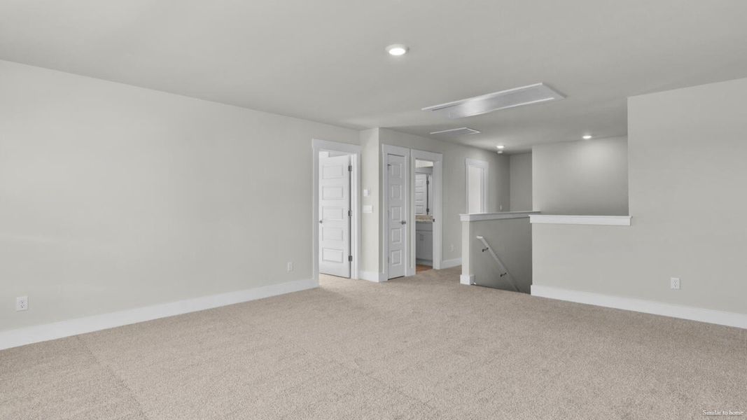 Spacious, unfurnished interior of a new home in The Haven at Indigo Preserve, Leland (Image 35).