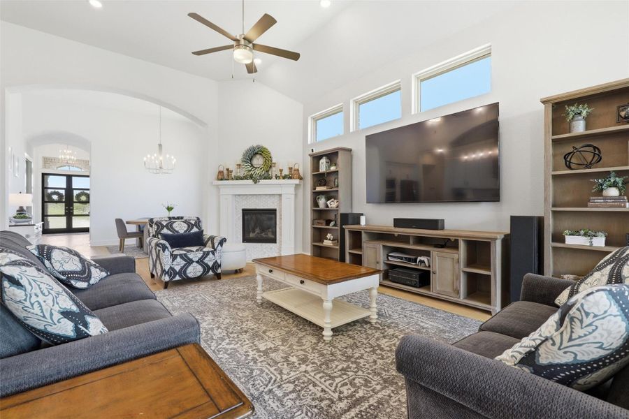 Furnished interior view inside a new home in Elyson, Katy (Image 9).