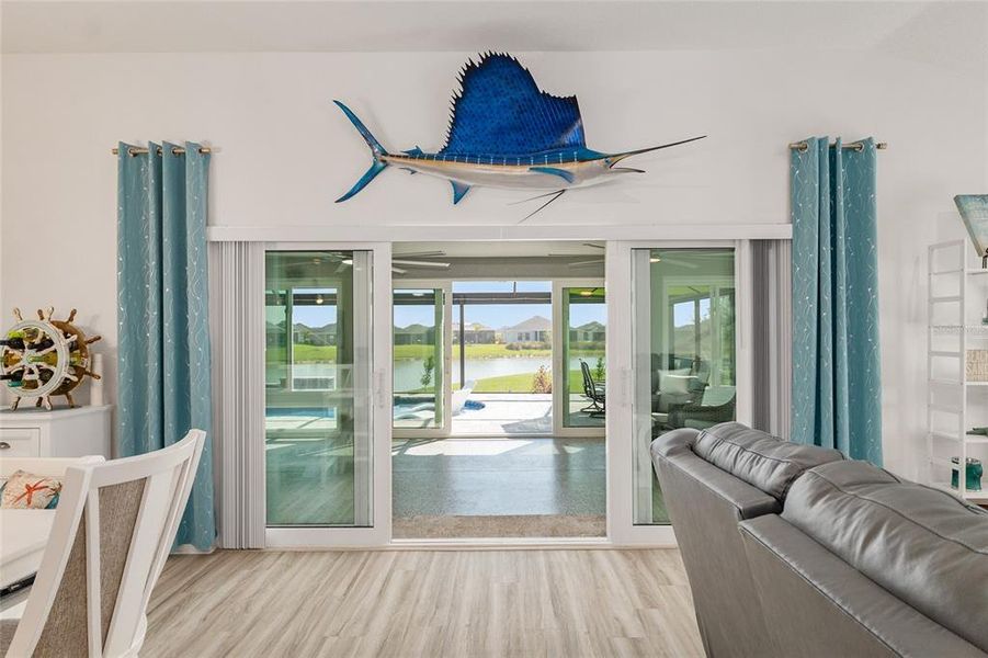 Furnished interior view inside a new home in , The Villages (Image 59).