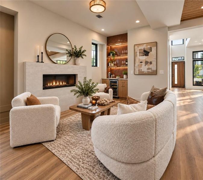 Furnished interior view inside a new home in , Atlanta (Image 26).