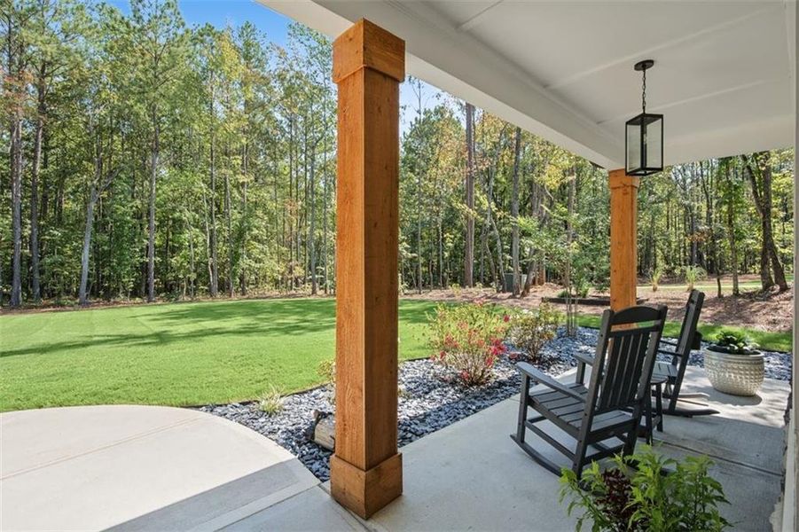 Exterior details and patio area of a home in , Douglasville (Image 35).
