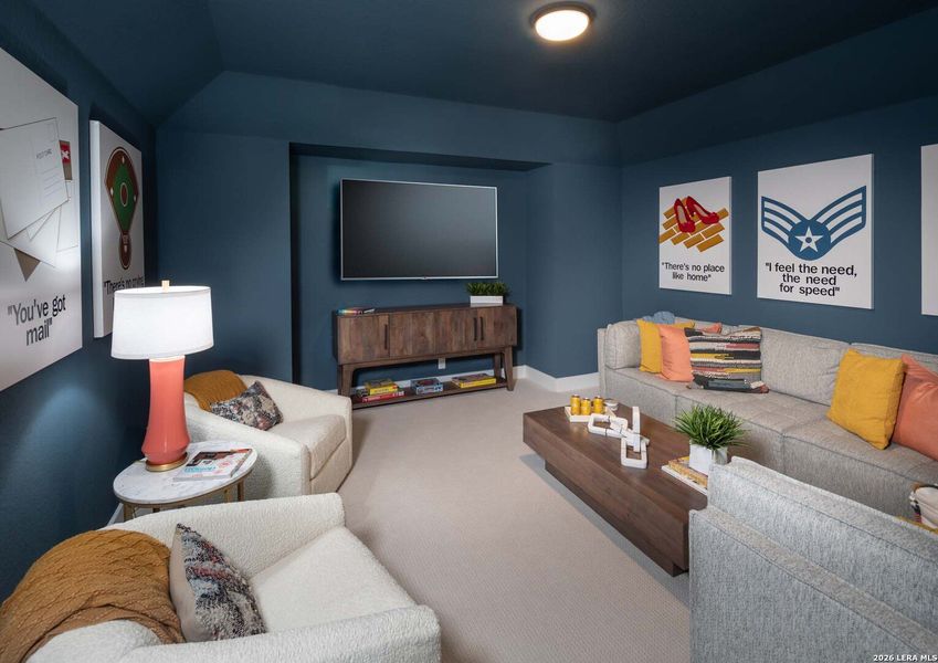 Furnished interior view inside a new home in Weston Oaks, San Antonio (Image 11).