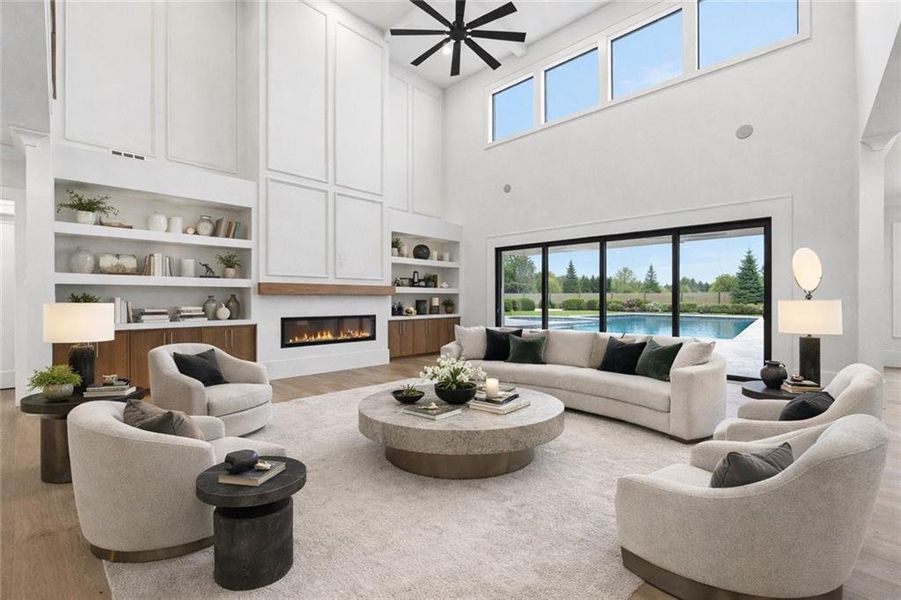 Furnished interior view inside a new home in , Buford (Image 28).