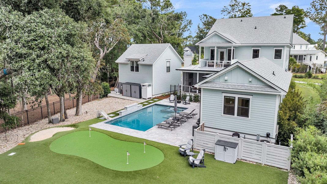 Front exterior of a new home in , Mount Pleasant, SC, highlighting curb appeal (Image 38). Front exterior of a new home in , Mount Pleasant, SC, highlighting curb appeal (Image 38).