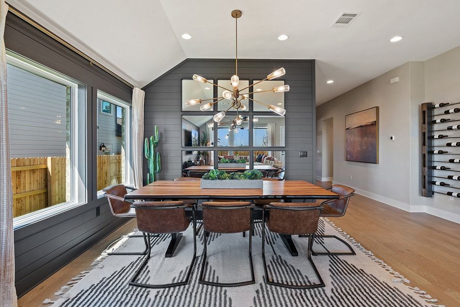 Furnished interior view inside a new home in Park Collection at Lariat, Liberty Hill (Image 8). Furnished interior view inside a new home in Park Collection at Lariat, Liberty Hill (Image 8).