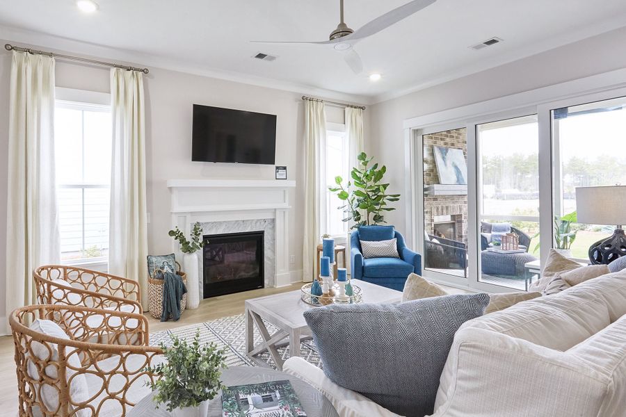 Representative furnished interior of a home built from the Hutchinson (Ranch) by Homes by Dickerson in Nexton, Summerville (Image 9). Representative furnished interior of a home built from the Hutchinson (Ranch) by Homes by Dickerson in Nexton, Summerville (Image 9).