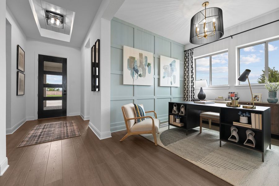 Furnished interior view inside a new home in South Pointe Manor Series, Mansfield (Image 4).