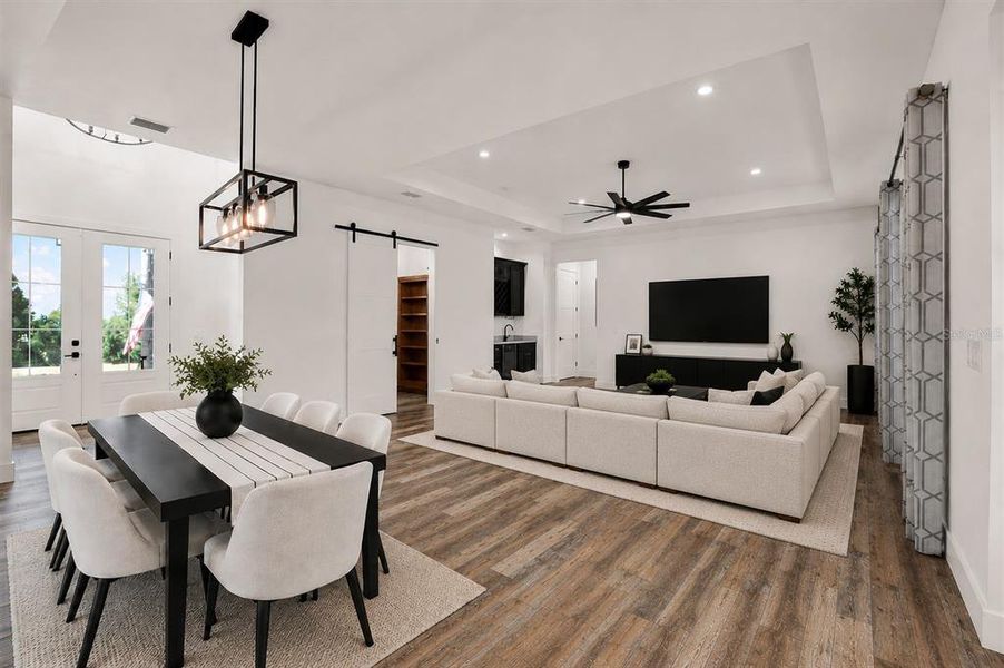 Furnished interior view inside a new home in , Dade City (Image 11). Furnished interior view inside a new home in , Dade City (Image 11).