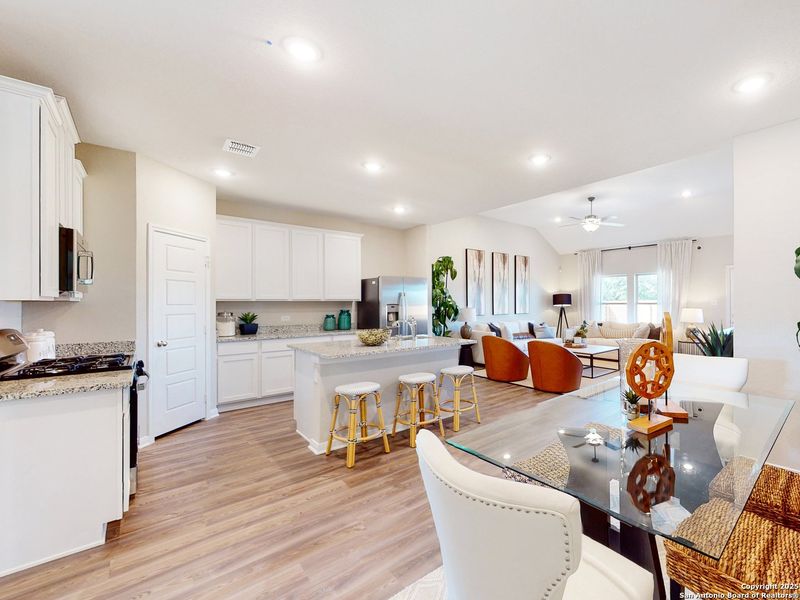 Furnished interior view inside a new home in Blue Ridge Ranch, San Antonio (Image 26). Furnished interior view inside a new home in Blue Ridge Ranch, San Antonio (Image 26).