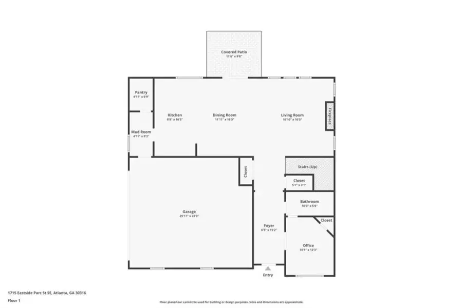 2D floor plan layout of this home in , Atlanta, GA (Image 5).