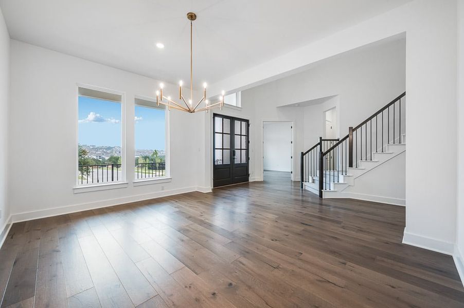 Spacious, unfurnished interior of a new home in Travisso, Leander (Image 5). Spacious, unfurnished interior of a new home in Travisso, Leander (Image 5).