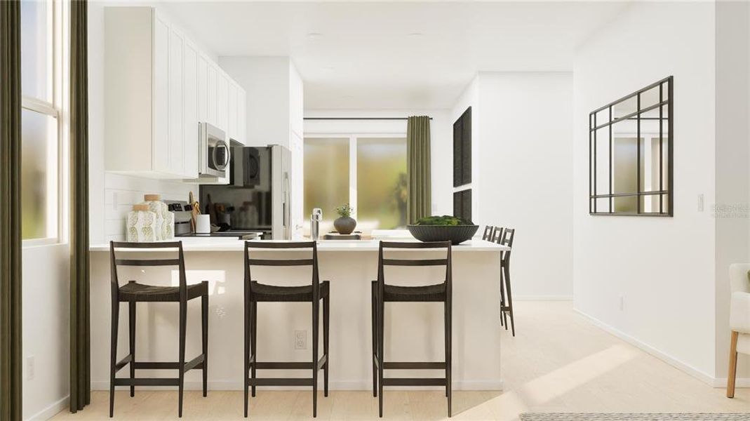 Furnished interior view inside a new home in Bridgewalk, St. Cloud (Image 15).