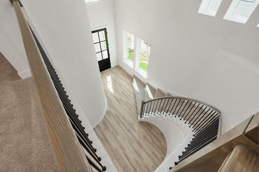 Furnished interior view inside a new home in Parmer Ranch - 40', Georgetown (Image 7). Furnished interior view inside a new home in Parmer Ranch - 40', Georgetown (Image 7).