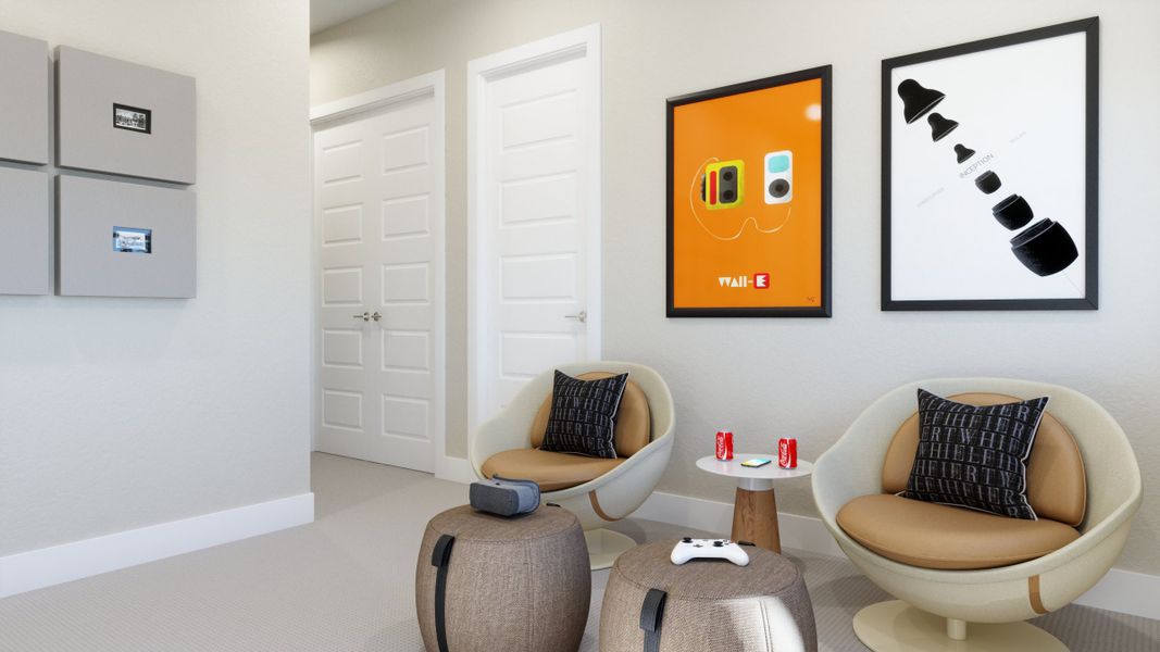 Representative furnished interior of a home built from the The Broadmoor by Trumark Homes in RainDance, Windsor (Image 8).
