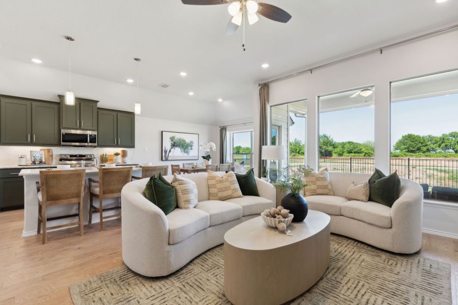Representative furnished interior of a home built from the Concept 1660 by Landsea Homes in Chisholm Hills, Cleburne (Image 52).