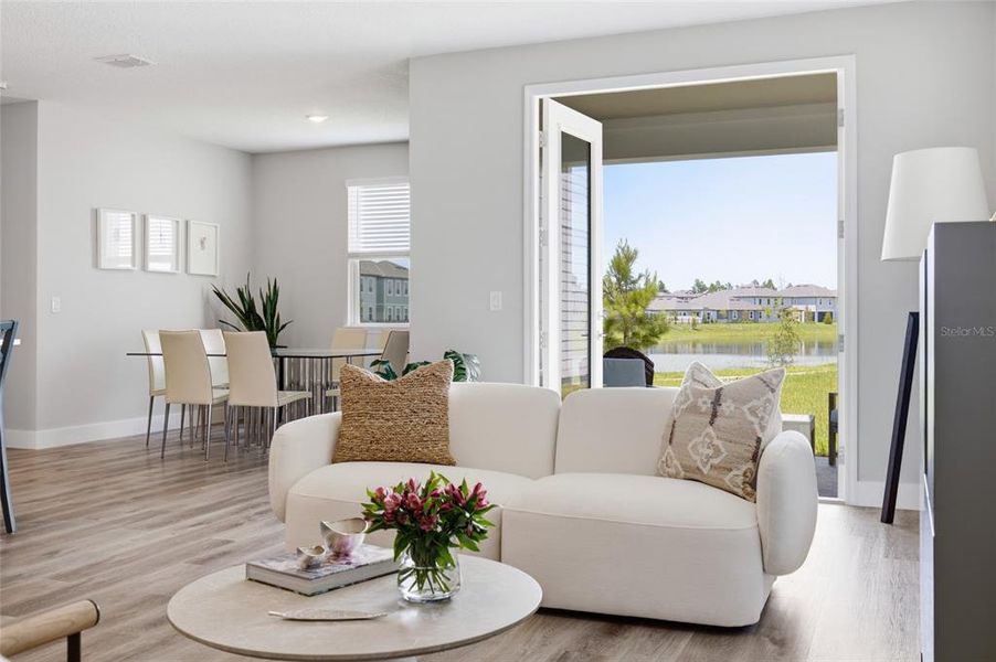 Furnished interior view inside a new home in , St. Cloud (Image 21). Furnished interior view inside a new home in , St. Cloud (Image 21).