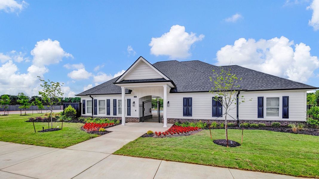 Front exterior of a new home in Riverwood Gardens, Oakland, TN, highlighting curb appeal (Image 2).
