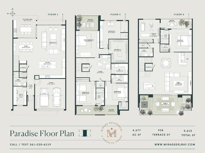 Paradise floorplan for mls