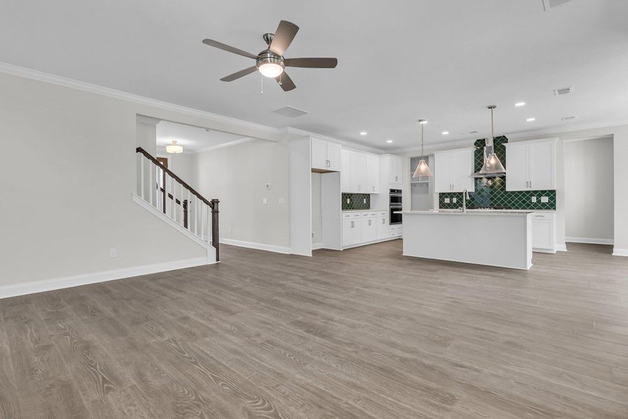 Spacious, unfurnished interior of a new home in Tidewater at Lakes of Cane Bay, Summerville (Image 21). Spacious, unfurnished interior of a new home in Tidewater at Lakes of Cane Bay, Summerville (Image 21).