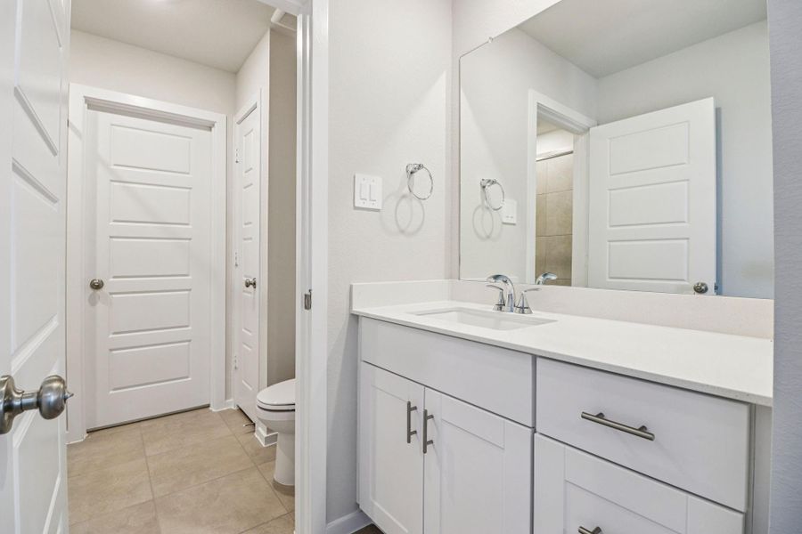 Furnished interior view inside a new home in Pine Lake Cove - Premier Series, Montgomery (Image 7).