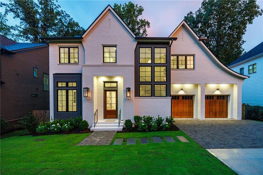 Front exterior of a new home in , Atlanta, GA, highlighting curb appeal (Image 32). Front exterior of a new home in , Atlanta, GA, highlighting curb appeal (Image 32).