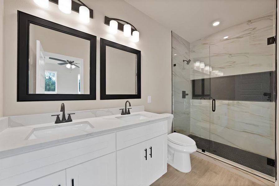 Furnished interior view inside a new home in , Granbury (Image 9).