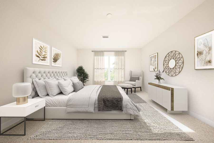 Furnished interior view inside a new home in , Port St. Lucie (Image 5).