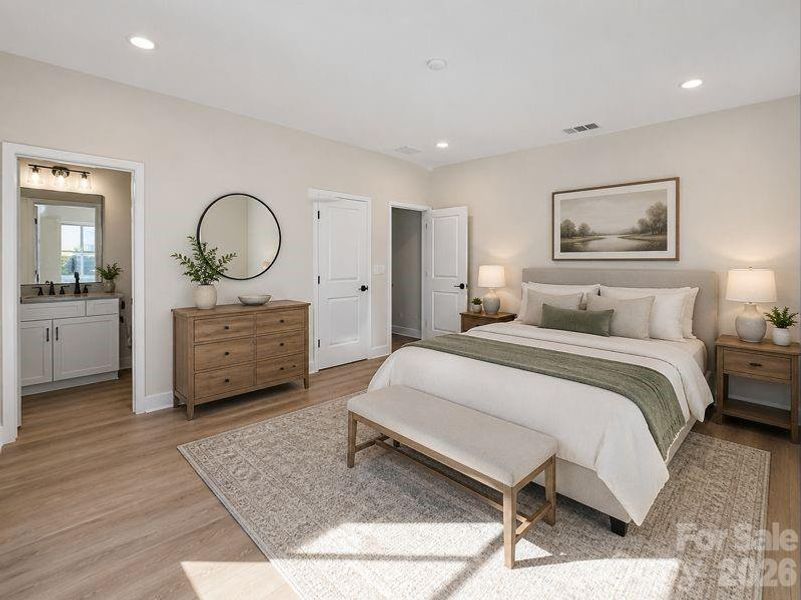 Furnished interior view inside a new home in , Hickory (Image 9).