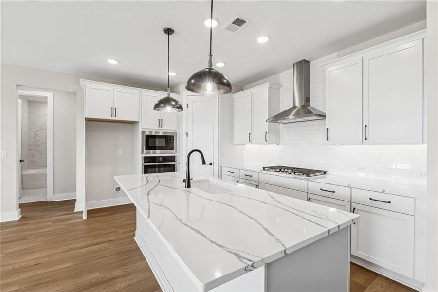 Furnished interior view inside a new home in Old Mill Preserve, Dallas (Image 9).
