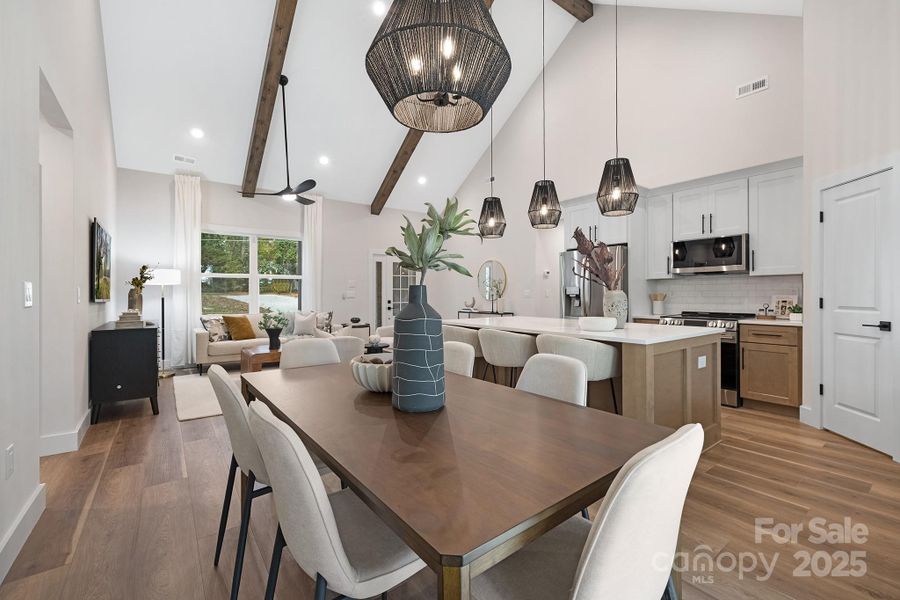 Furnished interior view inside a new home in , Gastonia (Image 12).
