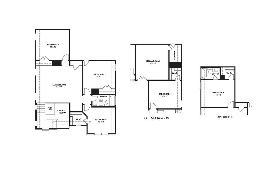 2D floor plan layout of this home in Ellis Cove, Seabrook, TX (Image 5).