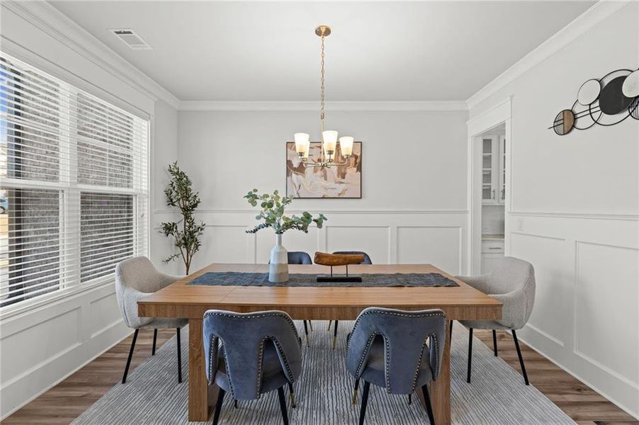 Furnished interior view inside a new home in Overlook at Marina Bay, Gainesville (Image 33).