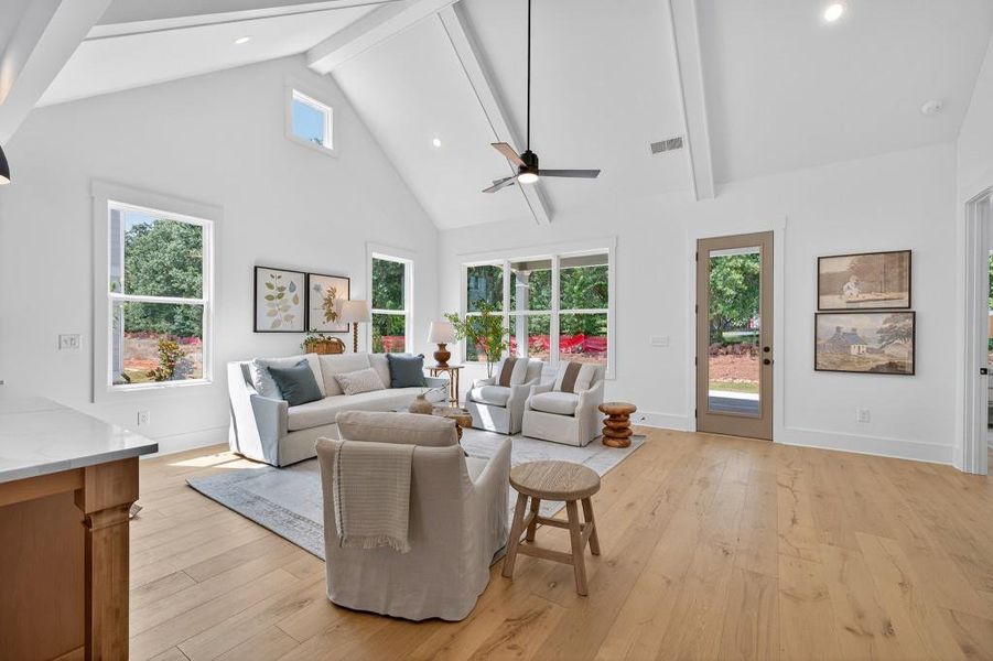 Furnished interior view inside a new home in Livingstone Park, Kennesaw (Image 14).