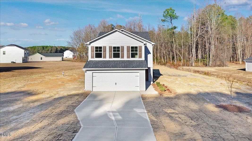 16-Aerial front exterior view of home in