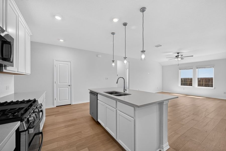 Furnished interior view inside a new home in Parks at Foster Crossing, Anna (Image 10).